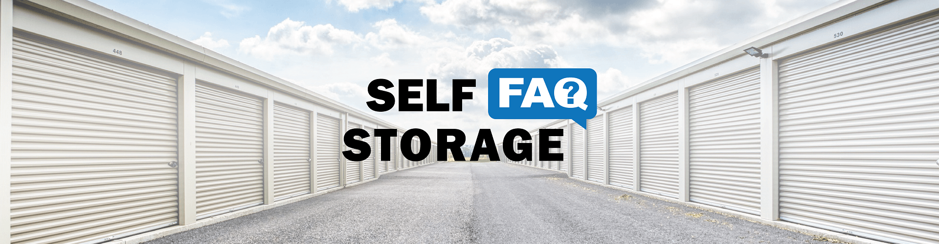 Self Storage FAQ header image